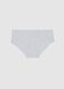 Grey elasticated cotton baby culottes for girls, regular fit_1