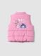 Girls&rsquo; pink padded gilet with Lilo & Stitch embroidery_1