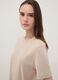 Beige relaxed-fit pure cotton short-sleeve T-shirt_0