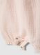 Pink pure cotton baby dungarees, relaxed fit with ruffles_3