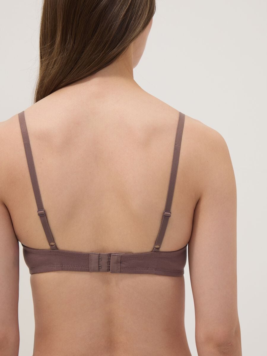 Grey padded organic cotton bra_2