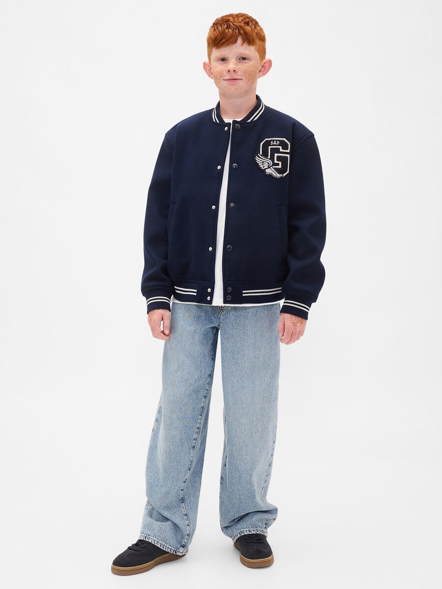 Blue bomber jacket for kids_2