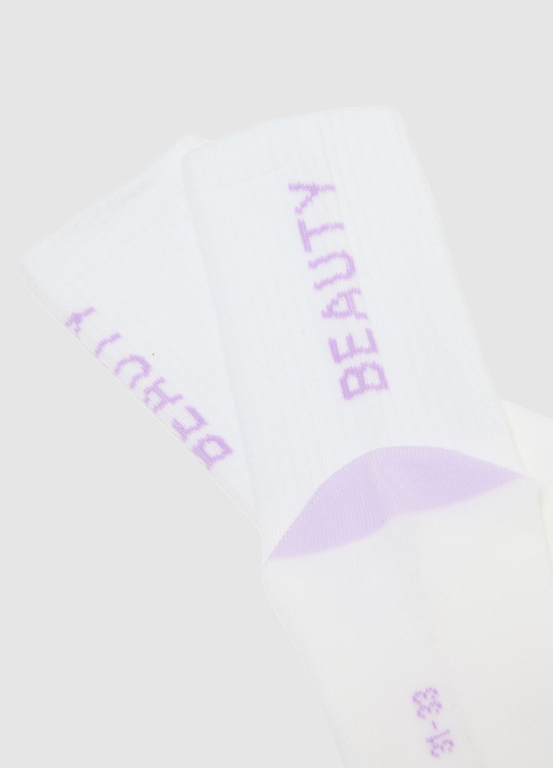 Multicolour cotton short socks tripack for girls