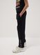 Boys' regular fit pure cotton black jogger trousers_1