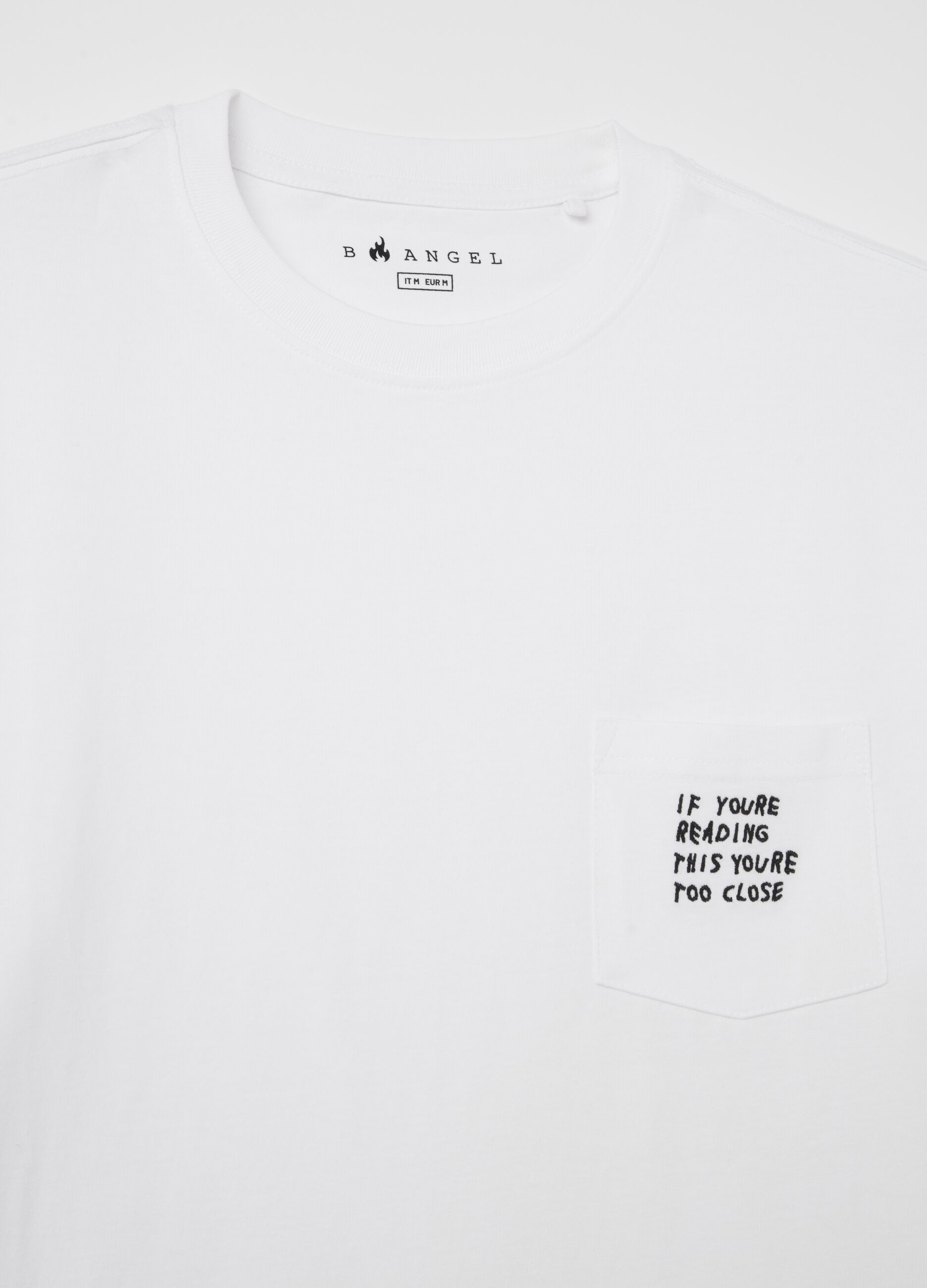 T-shirt with embroidered pocket