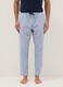 Multicolour striped pure cotton pyjama shorts regular fit_1