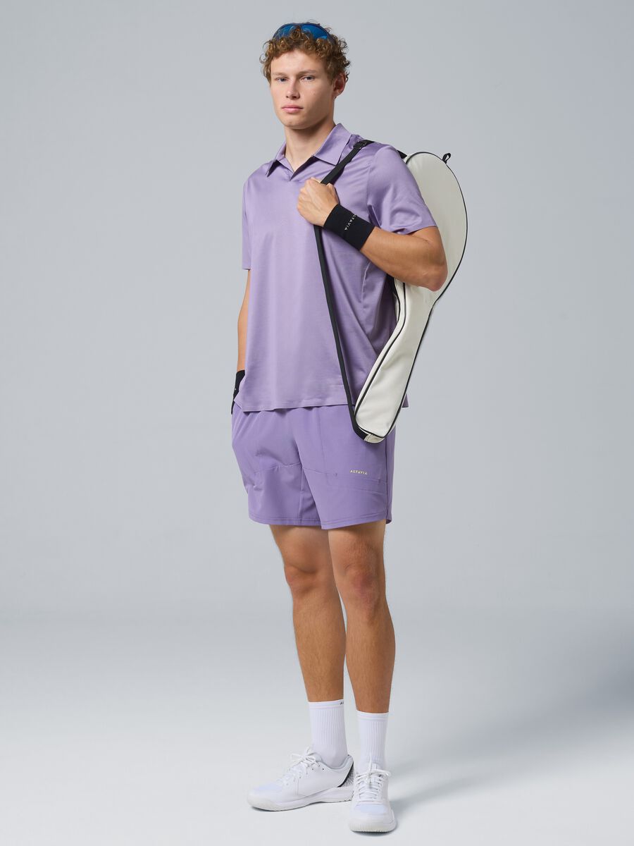 Purple ALTAVIA COURT sports shorts in stretch fabric_0