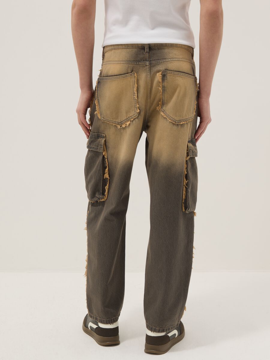 Multicolor pure cotton baggy fit jeans_2