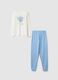 Multicolour pure cotton regular fit pyjamas for girls with print_0