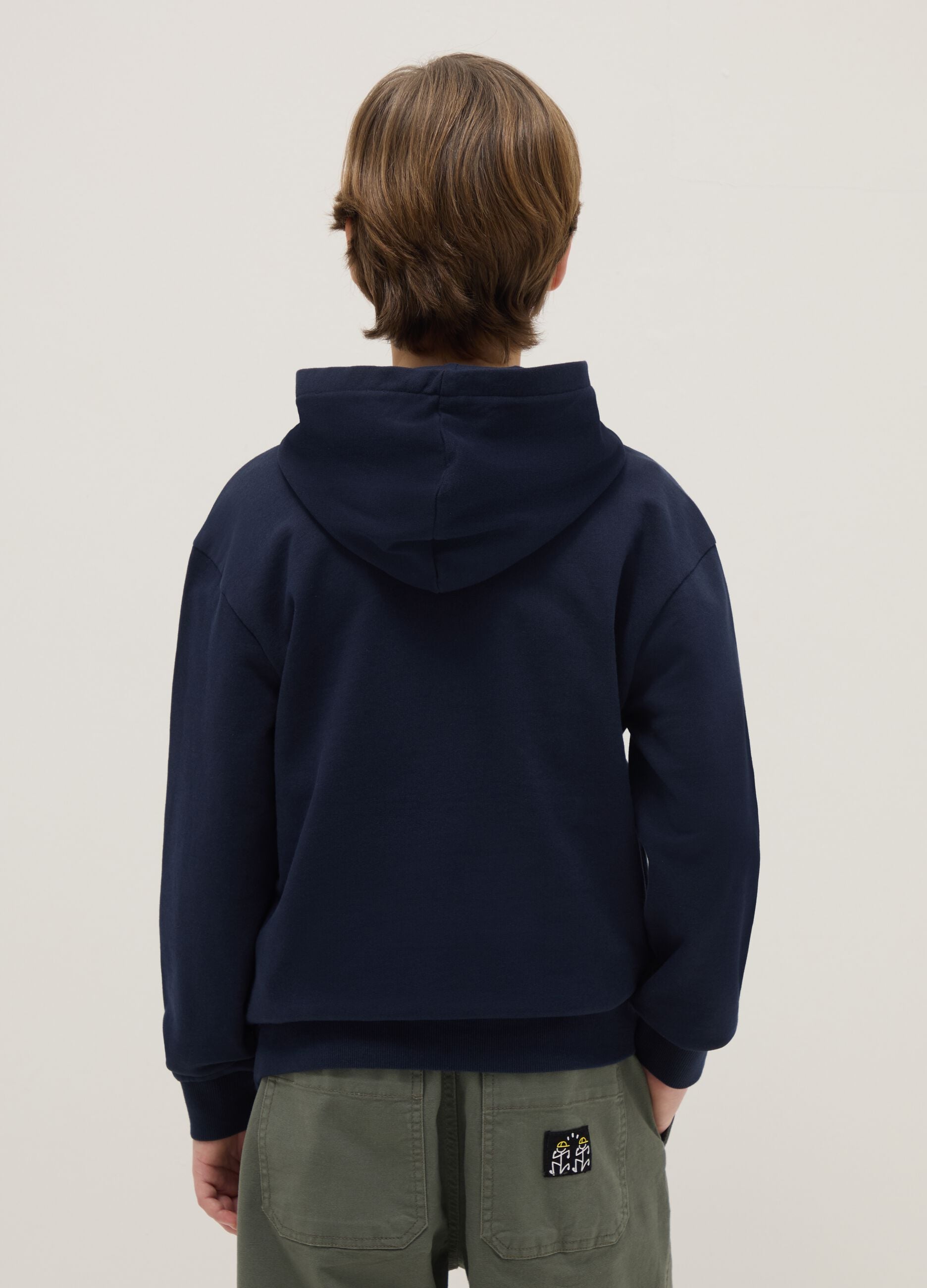 Blue Hooded Sweatshirt for Boys