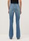 Blue Cotton Blend Flare Fit Jeans_2