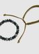 Multicolour glass bead bracelets with woven design twin pack_1
