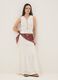 White pure cotton blouse regular fit with bow closure_1