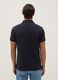 Blue regular fit pure cotton polo_2