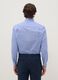 Blue check regular fit cotton blend shirt easy iron_2