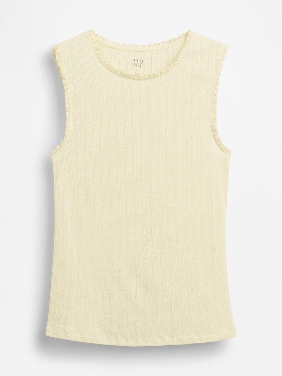 Ribbed cotton-blend tank top_3