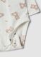 White organic cotton set with printed bodysuit and leggings for babies_3