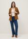 Blue stretch cotton flare jeans_0