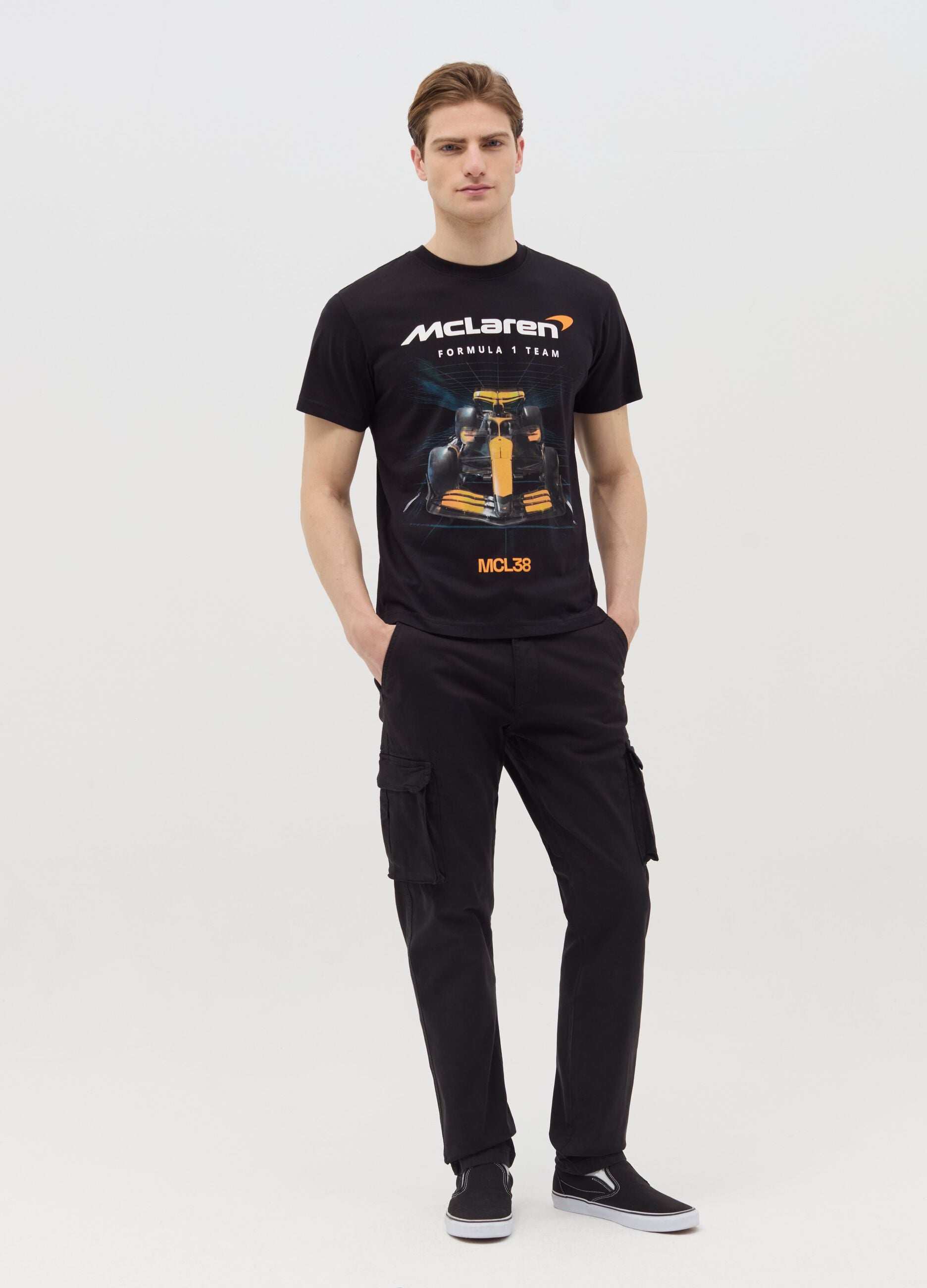Cotton T-shirt with Formula 1 print