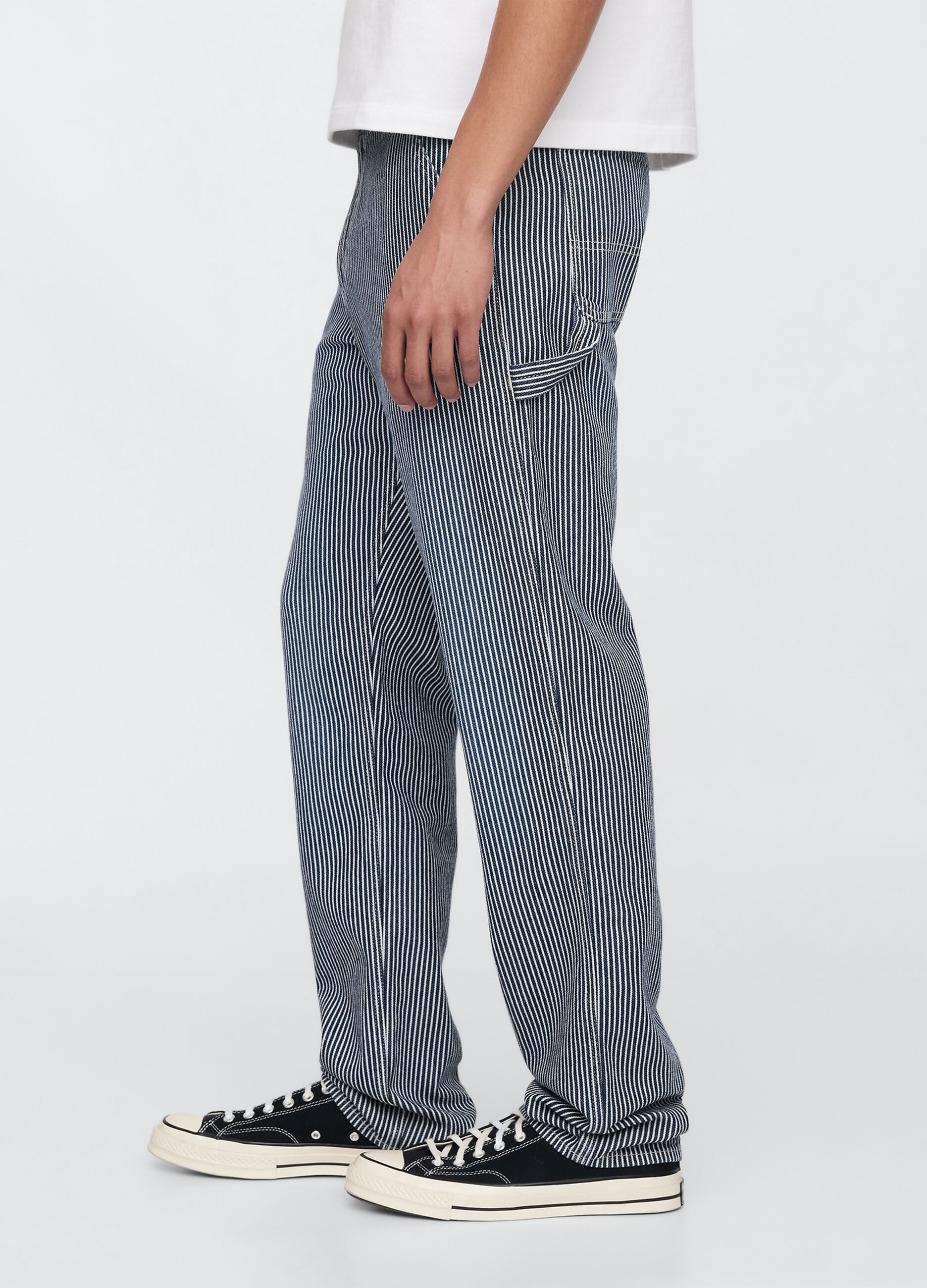 Striped Lyocell and Cotton Jeans by Gap