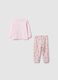 Baby girl's regular fit pink pure cotton pyjamas with Hello Kitty print_1
