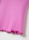Fuchsia ribbed T-shirt with wavy edging_3