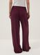 Purple pure viscose trousers with drawstring, relaxed fit_2