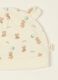 White baby sleepsuit with teddy bear print_2