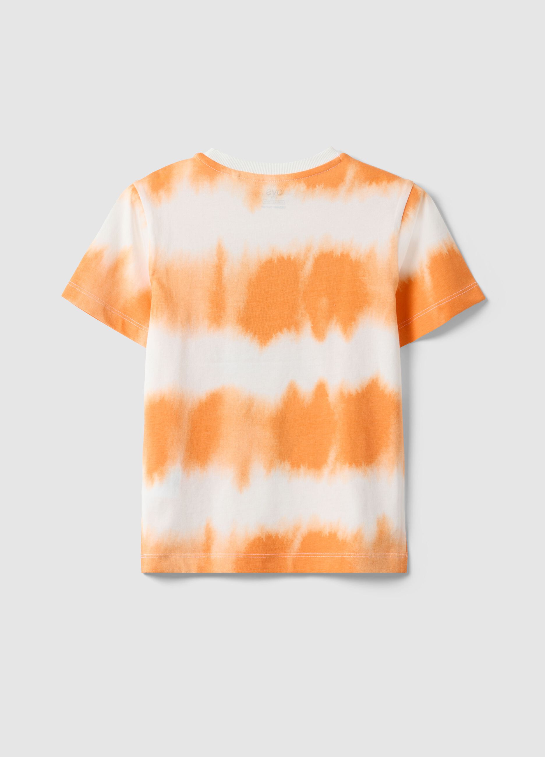 Multicoloured pure cotton tie-dye t-shirt for boys