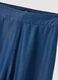 Dark blue pure lyocell palazzo trousers with elasticated waist and wide leg_5
