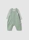 Newborn Multicolour Cotton Blend Shirt and Dungaree Set with Pockets_0