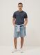 Blue pure cotton short sleeve T-shirt regular fit_2