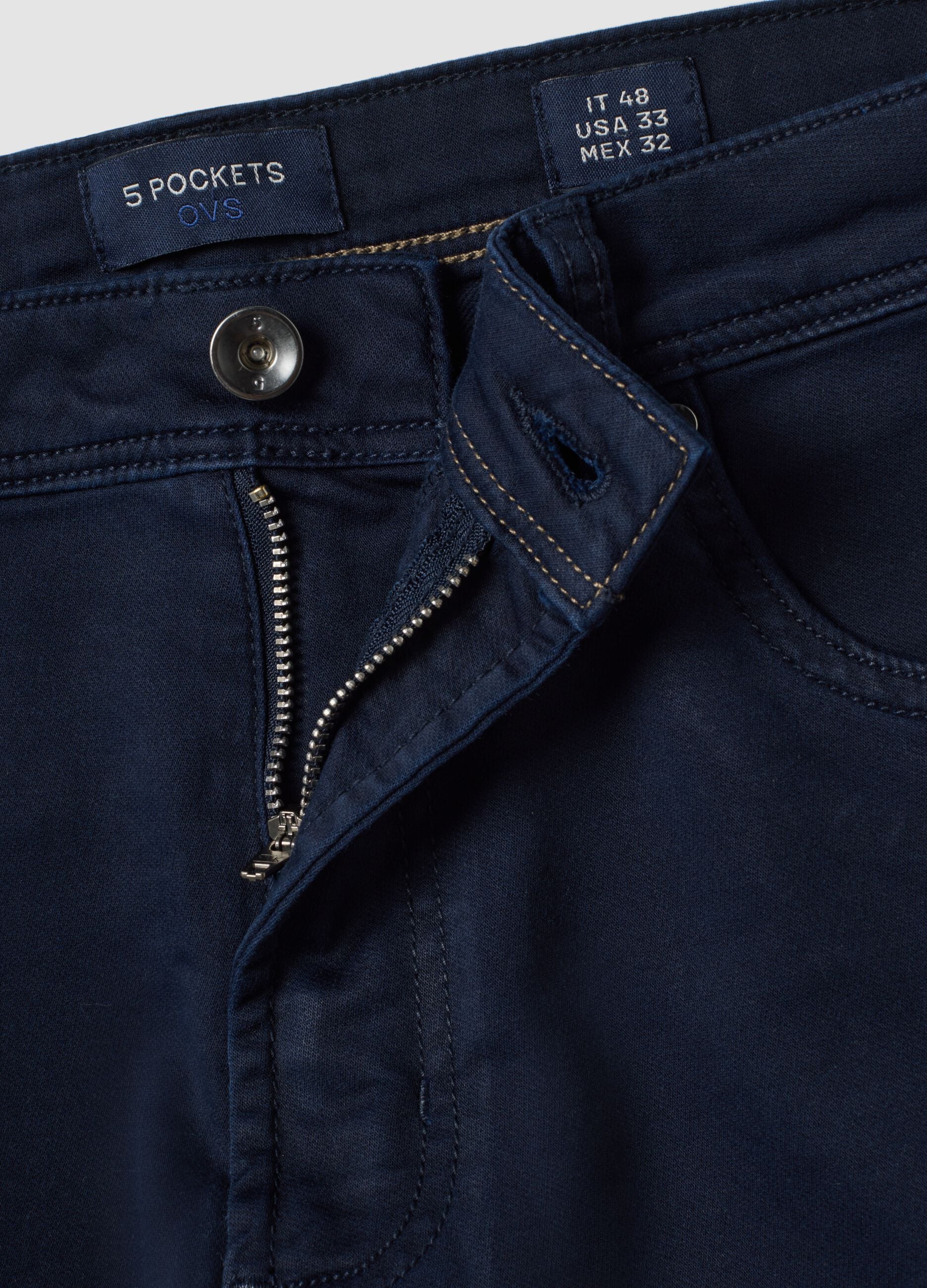 Green slim-fit stretch cotton dobby trousers