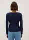 Blue long sleeve pure cotton t-shirt regular fit_2