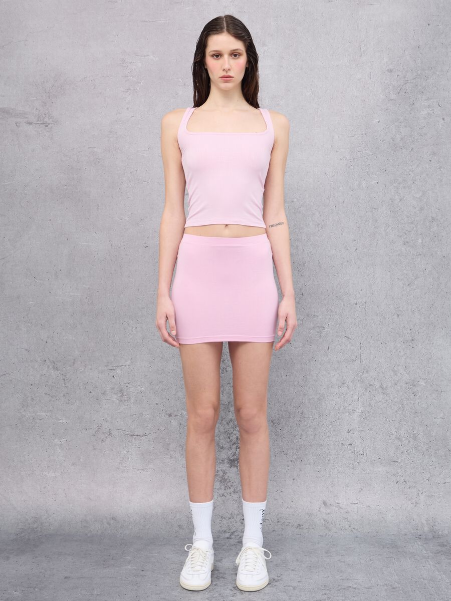 Vest Top Square Neck Pink_4
