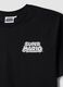 Black pure cotton T-shirt with graphic print_5