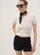 Black regular-fit stretch cotton denim shorts_3