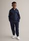 Multicolour striped cotton blend trousers for boys regular fit_0