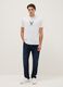 White pure cotton regular fit T-shirt with Milwaukee Bucks logo_1