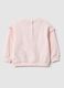 Pure cotton pink regular fit sweatshirt with frills for baby girl_1