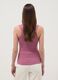 Pink fitted stretch cotton tank top_3