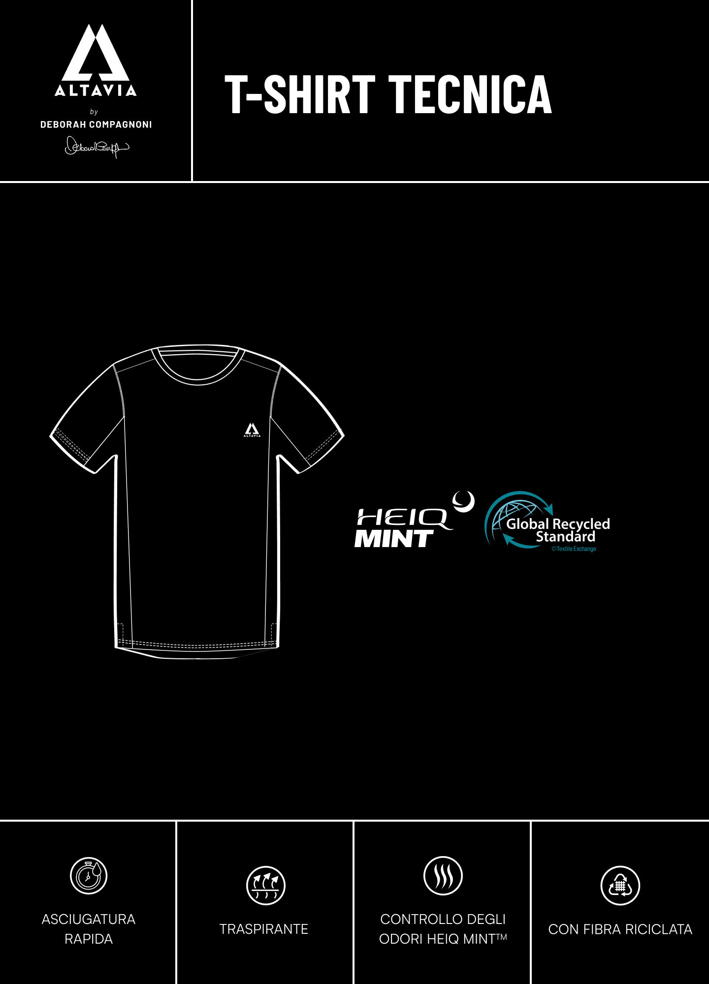 ALTAVIA WITH DEBORAH COMPAGNONI Technical T-shirt