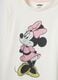 White stretchy cotton girls' regular fit t-shirt with Minnie_2