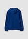 Blue pure cotton hoodie with print for boys_1