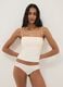 Beige regular fit camisole with square neckline_0