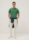 Green pure cotton short-sleeved t-shirt regular fit_1