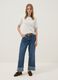 White viscose-blend T-shirt with contrast trims_1