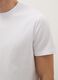 White Cotton Blend Crew Neck T-shirt Regular Fit_3