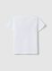 White Pure Cotton Girls' T-Shirt Regular Fit with Print_1