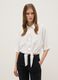 White pure viscose regular fit shirt_0